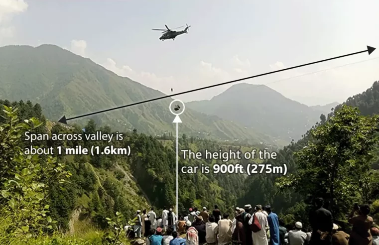 Pakistan cable car Relief as all passengers brought to safety