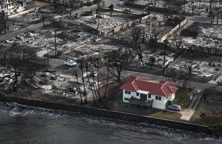 The red Lahaina house that survived Maui fires