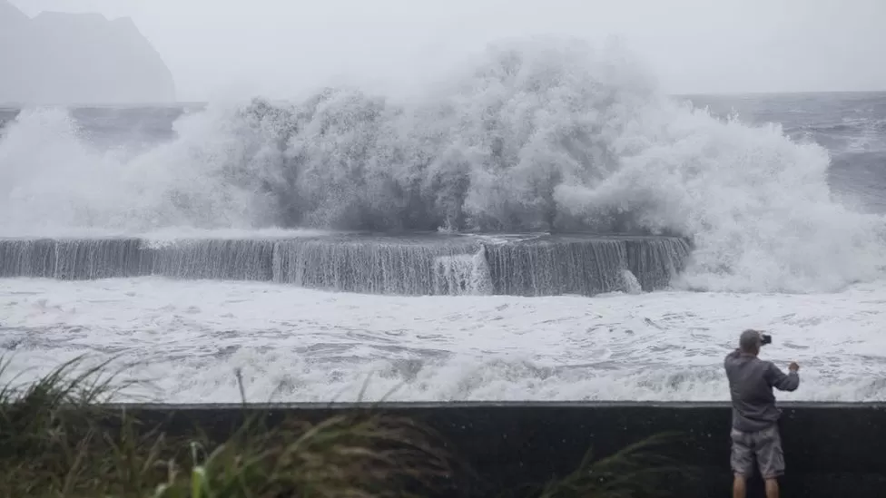 Dozens injured after storm sweeps Taiwan