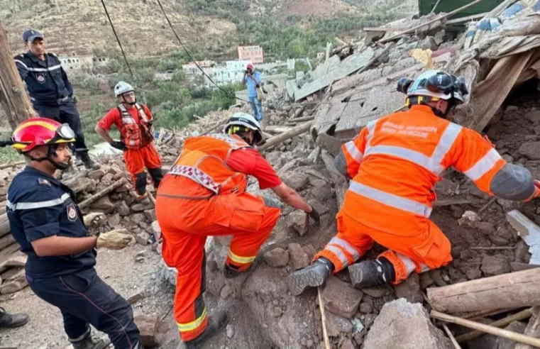 Kent firefighters rescue dog after Morocco quake