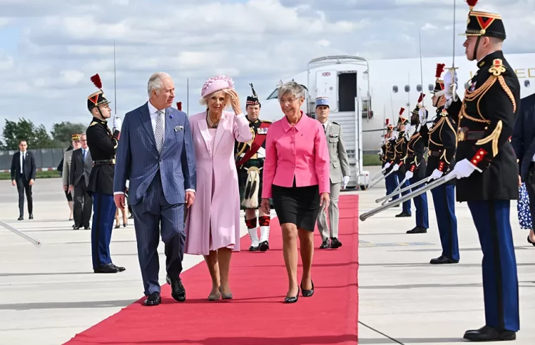 King Charles and Queen Camilla on state visit to France