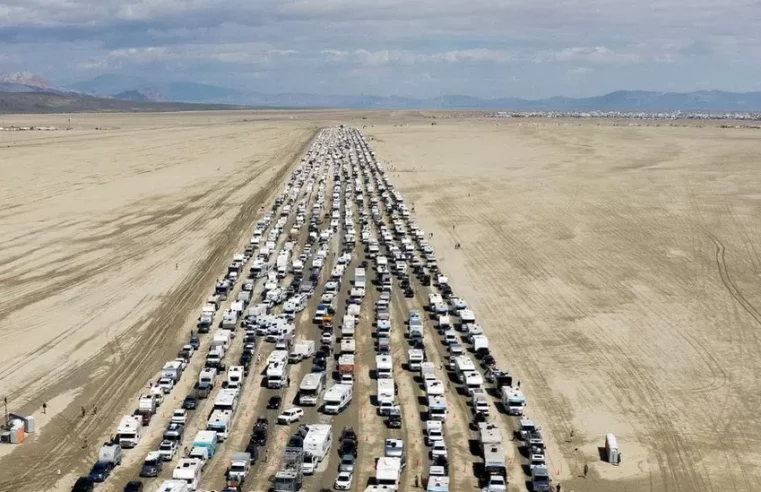 Burning Man exodus begins as boggy conditions improve