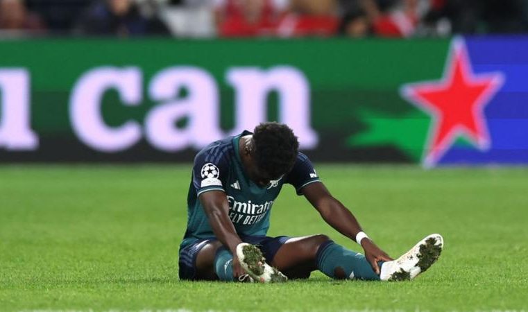 Injury against Lens a worry for Arsenal, says Mikel Arteta