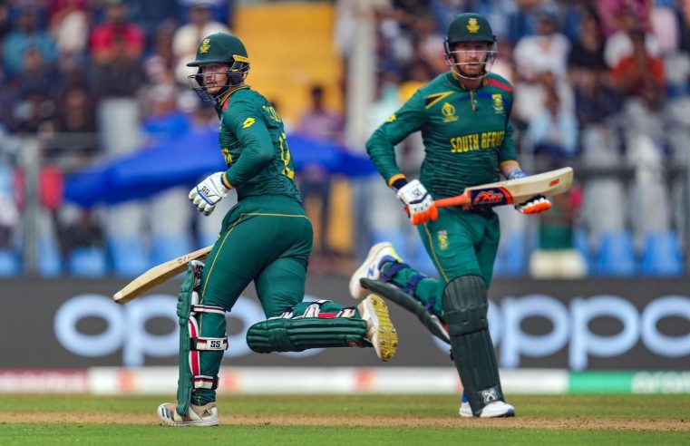 Cricket World Cup 2023 Quinton de Kock hits 174 in Mumbai