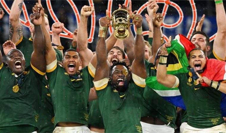 South Africa clinched a record fourth Rugby World Cup