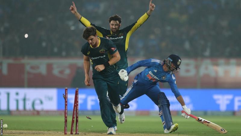 India v Australia hosts win first T20 of series four days after final