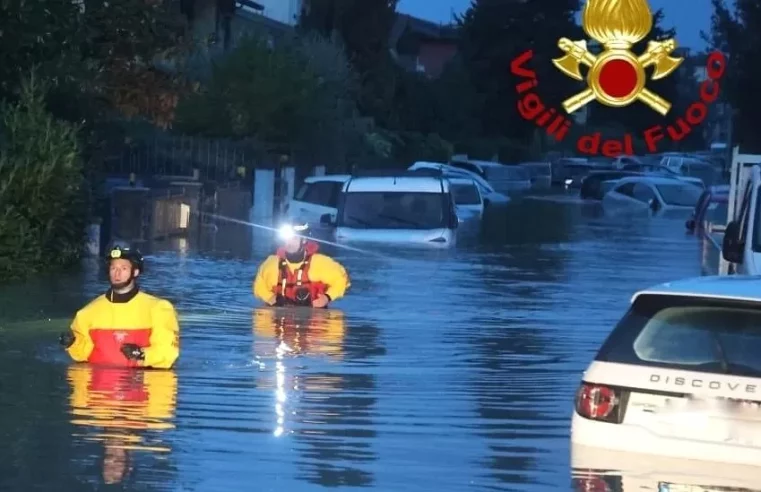 Large areas of Tuscany have been hit by flooding