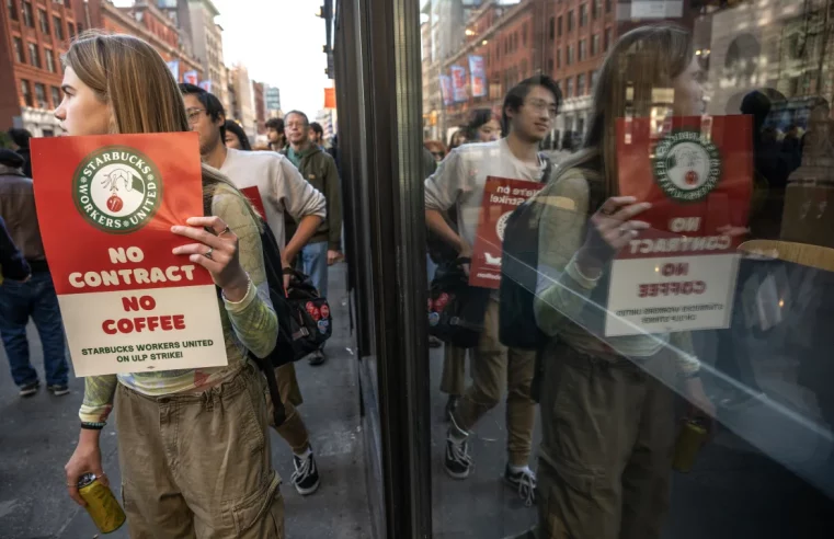 Starbucks workers stage ‘Red Cup Day’ strike